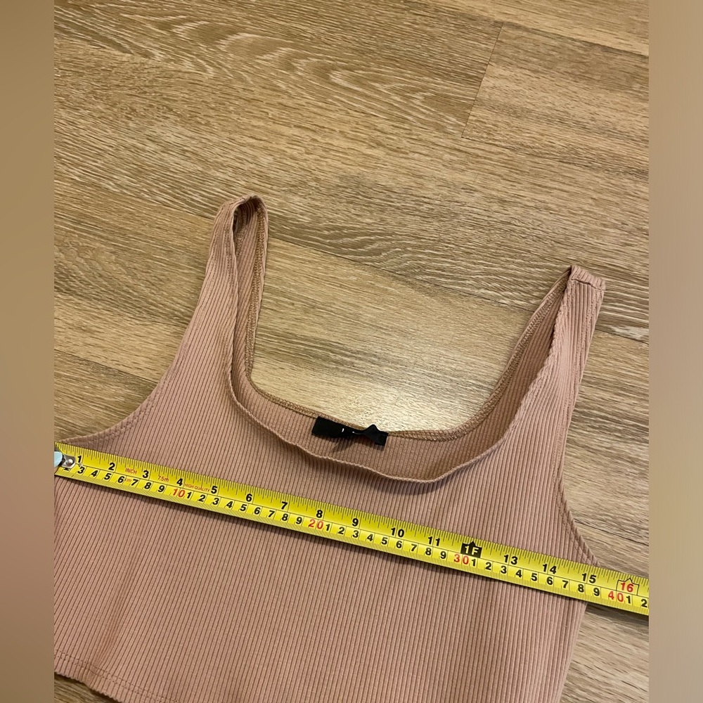 Lulu's Set For Life Tan Ribbed Top - Picture 6 of 7